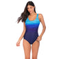 Maillot de bain monokini gainant pour femme, grande taille, une pièce