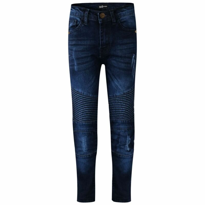 Jeans enfant garçon stretch déchiré coupe skinny 5-13 ans
