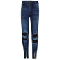 Kids Boys Blue Stretchy Designer's Jeans Ripped Denim Skinny Pants Trousers 5-13