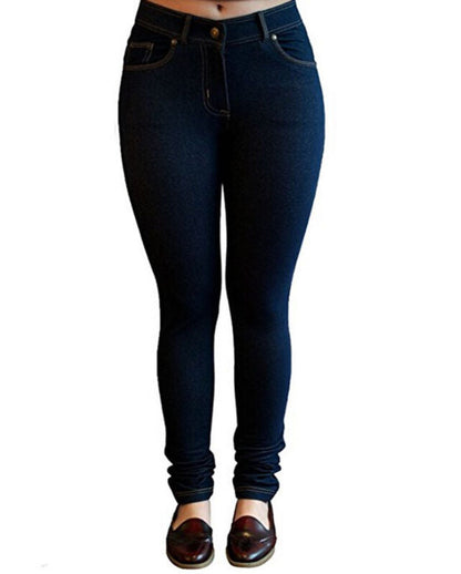 Pantalon Jegging Femme Taille Plus Extensible Slim Poches UK Tailles 8-26