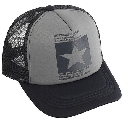 Casquettes de baseball Hommes Femmes Casquette de sport noire Chapeaux d'été décontractés réglables ~