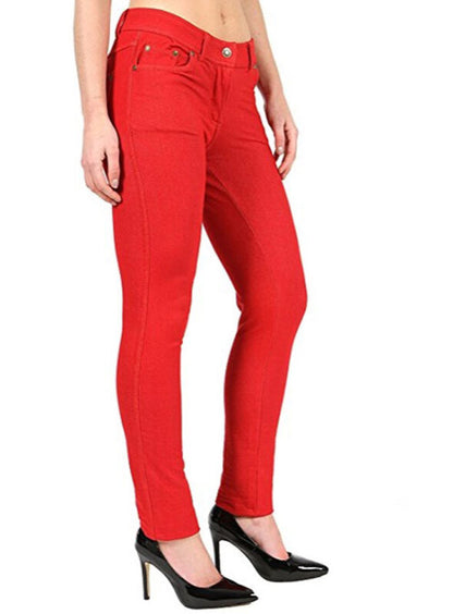 Pantalon Jegging Femme Taille Plus Extensible Slim Poches UK Tailles 8-26