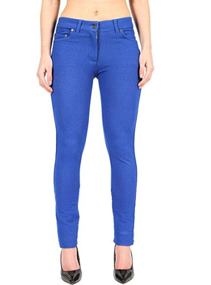 Pantalon Jegging Femme Taille Plus Extensible Slim Poches UK Tailles 8-26