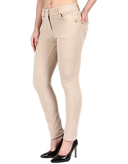 Pantalon Jegging Femme Taille Plus Extensible Slim Poches UK Tailles 8-26