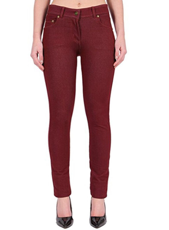 Pantalon Jegging Femme Taille Plus Extensible Slim Poches UK Tailles 8-26