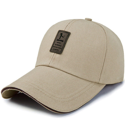 Casquettes de baseball Hommes Femmes Casquette de sport noire Chapeaux d'été décontractés réglables ~