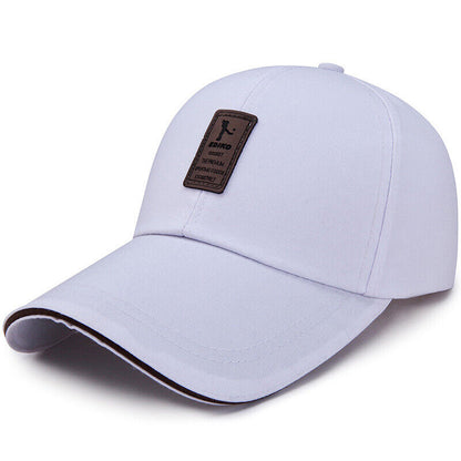 Casquettes de baseball Hommes Femmes Casquette de sport noire Chapeaux d'été décontractés réglables ~