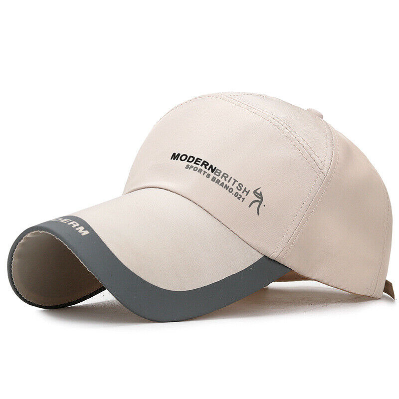 Casquettes de baseball Hommes Femmes Casquette de sport noire Chapeaux d'été décontractés réglables ~