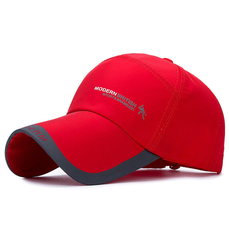 Casquettes de baseball Hommes Femmes Casquette de sport noire Chapeaux d'été décontractés réglables ~