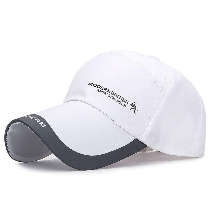 Casquettes de baseball Hommes Femmes Casquette de sport noire Chapeaux d'été décontractés réglables ~
