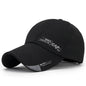 Casquettes de baseball Hommes Femmes Casquette de sport noire Chapeaux d'été décontractés réglables ~