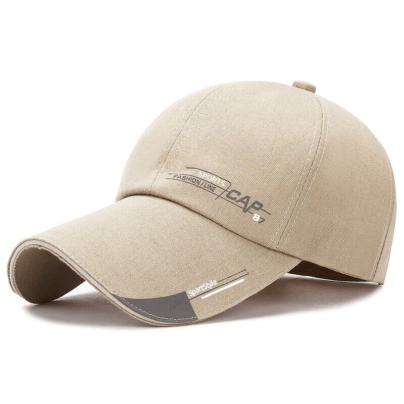 Casquettes de baseball Hommes Femmes Casquette de sport noire Chapeaux d'été décontractés réglables ~