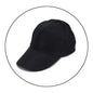 Casquettes de baseball Hommes Femmes Casquette de sport noire Chapeaux d'été décontractés réglables ~
