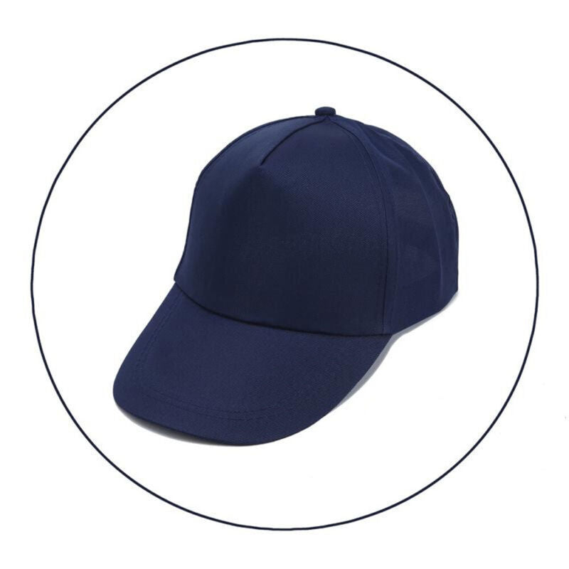 Casquettes de baseball Hommes Femmes Casquette de sport noire Chapeaux d'été décontractés réglables ~