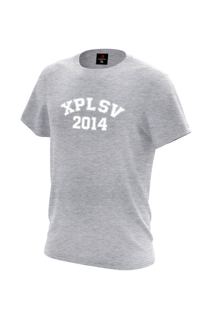 XAPE Campus Script Tee - Sports Grey