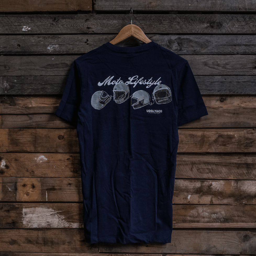 Navy U&C Helmet Tee