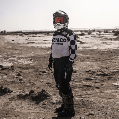 Chequered Vintage Motocross Jersey