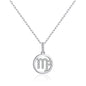 Virgo Star Sign Zodiac Necklace with Zircondia® Crystals