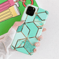 Marble Effect Soft TPU Green Case - For iPhone X / Xs