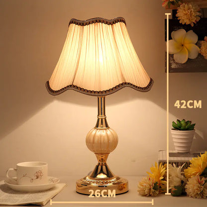 European Minimalist Glass Table Lamp - Vintage Style