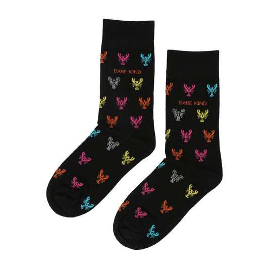 Chaussettes en bambou à motif homard