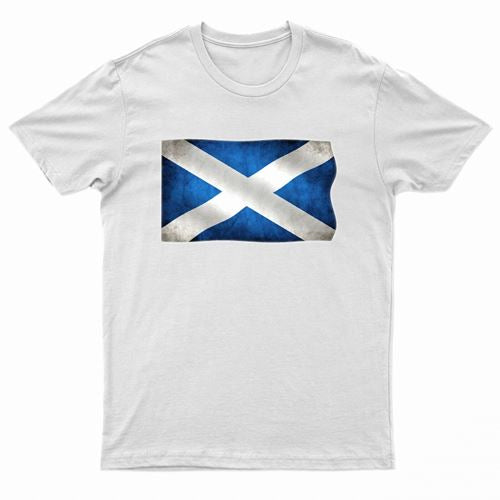 Adults Scotland Printed Scottish Flag T-Shirt