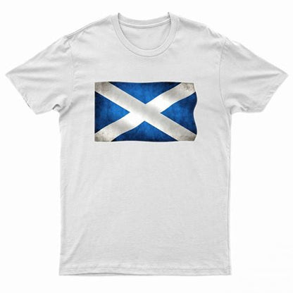 Adults Scotland Printed Scottish Flag T-Shirt