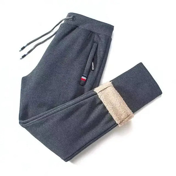 Pantalon décontracté chaud en laine d'agneau