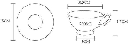 Regal Bloom Bone China Teacup and Saucer