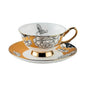 Regal Bloom Bone China Teacup and Saucer