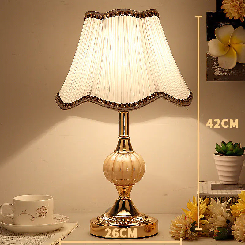 European Minimalist Glass Table Lamp - Vintage Style