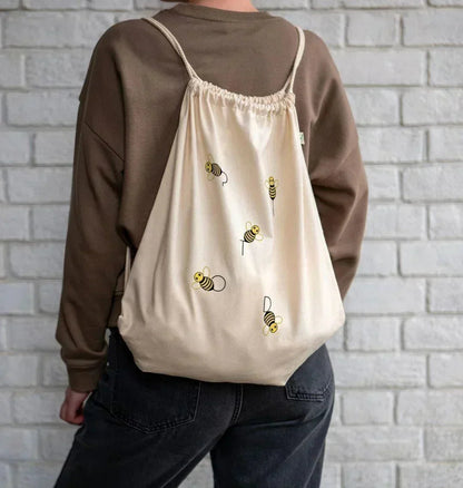 Bees Drawstring Bag