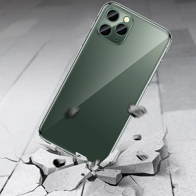 Soft TPU Clear Case with Dust Plug - For iPhone 16 Pro